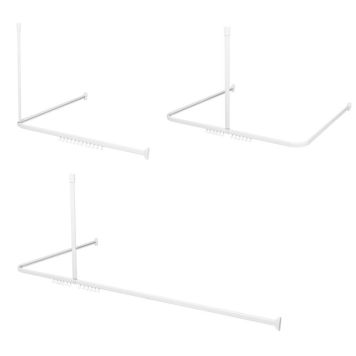 DUSCHDRAPERISTÅNG SEALSKIN EASY ROLL 90X90X90 VIT