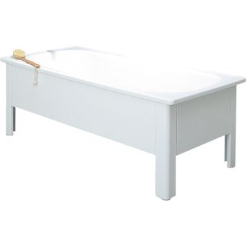 BADKAR MED HALVFRONT SVEDBERGS 130 CM VIT