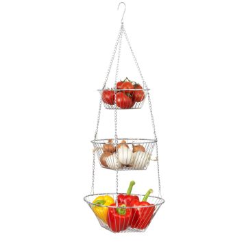 HÄNGKORG WENKO TRIO KROM 73X33CM