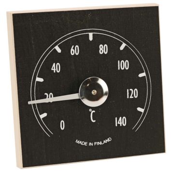 BASTUTERMOMETER SVART 12X12CM