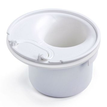 GOLVBRUNNSVATTENLÅS PURUS RAN Ø125MM VIT