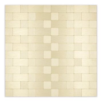 MOSAIK COMBINATION METAL GOLD SJÄLVHÄFTANDE 30,5X30,5X0,4CM PRIS PER ARK