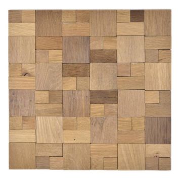 MOSAIK WOODLAND EK NATUR 3D SJÄLVHÄFTANDE 30X30X0,50-1CM PRIS PER ARK