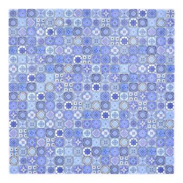 MOSAIK QUADRAT CRYSTAL RETRO BLÅ 30X30X0,8CM PRIS PER ARK