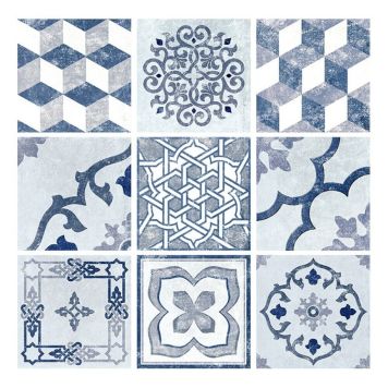 KLINKER MARRAKECH BLUE MIX 21,6X21,6CM 1,31M²/KRT