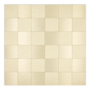 MOSAIK MOVE METALL BORSTAD GULD SJÄLVHÄFTANDE 30,5X30,5X0,4CM PRIS PER AR 
