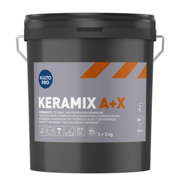 KERAMIX A+X KIILTO PULVER & VÄTSKA 10 KG