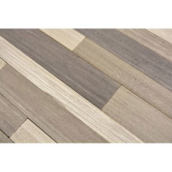 MOSAIK WOOD MIX GRÅ SJÄLVHÄFTANDE 30X30CM PRIS PER ARK