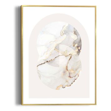 TAVLA REINDERS GLAMOUR MARBLE SLIM FRAME 30X40CM GULD