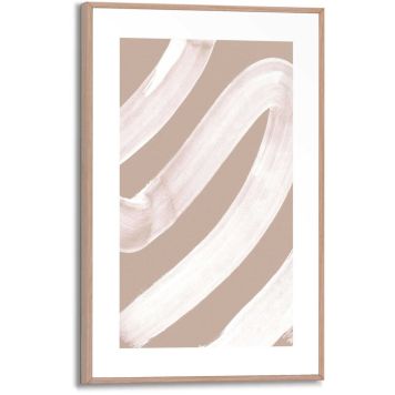 WHITE CURVE REINDERS SLIM FRAME WOOD 20X30
