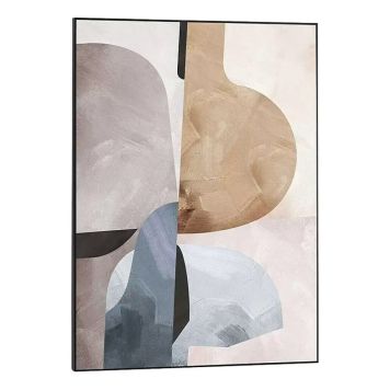 TAVLA REINDERS SLIM FRAME SOFT ABSTRACT BLACK 50X70CM