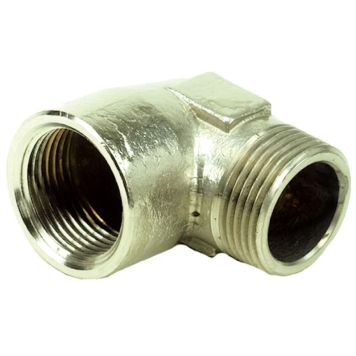 VINKEL GELIA R25 IN/UTVÄNDIG GÄNGA MÄSSING                                 