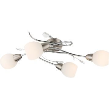 TAKLAMPA GLOBO LILLY E14 4L NICKEL