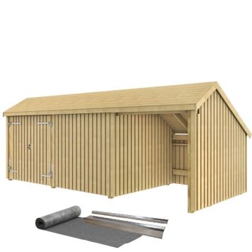FÖRRÅD PLUS MULTI 3 INKL TAKPAPP DUBBELDÖRR 15,5M²  