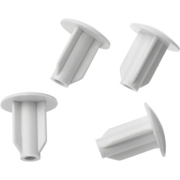 TÄCKPLUGG FÖR WC-SKRUVHÅL GELIA VIT 4 ST/FRP