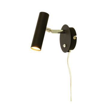 VÄGGLAMPA ANETA LIGHTNG ARTIC LED DIMBAR SVART