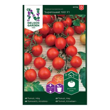 GRÖNSAKSFRÖ NELSON GARDEN KÖRSBÄRSTOMAT COCKTAIL