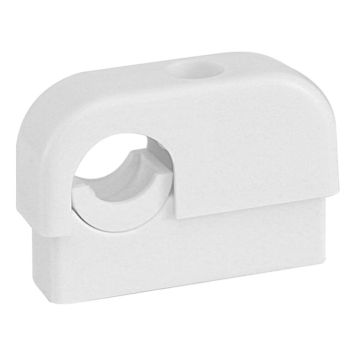 RÖRKLAMMER FALUPLAST ENKEL PLAST VIT 15-22MM