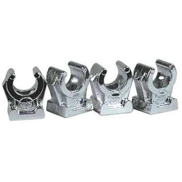 RÖRKLAMMER GELIA PLAST Ø12MM KROM 4-PACK