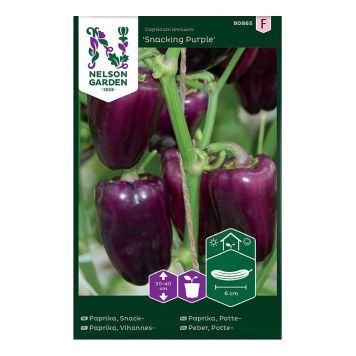 GRÖNSAKSFRÖ NELSON GARDEN PAPRIKA SNACKING PURPLE