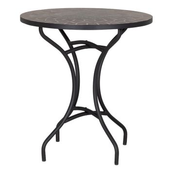 CAFÉBORD SUNFUN MOSAIK 70CM BRUN/SVART