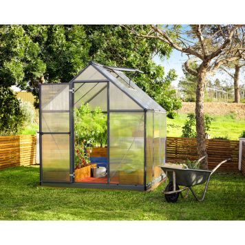 VÄXTHUS CANOPIA MYTHOS ALU/POLY 3,4M² MÖRKGRÅ