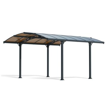 PAVILJONG CANOPIA TUSCON HARDTOP 4300 3,6X4,3M BRONS/GRÅ