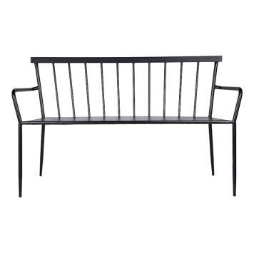 SOFFA SUNFUN SARA METALL 140X88X55CM SVART