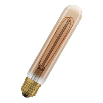LJUSKÄLLA OSRAM VINTAGE 1906 LED TUB GULD 822 E27 4,8W