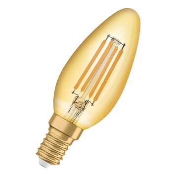 LJUSKÄLLA OSRAM VINTAGE 1906 LED KRON GULD 824 E14 4W