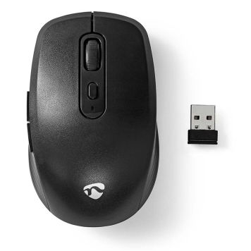 DATORMUS NEDIS TRÅDLÖS 800/1200/1600DP SVART