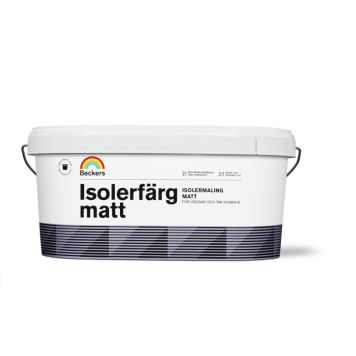 ISOLERFÄRG BECKERS MATT VIT 4L