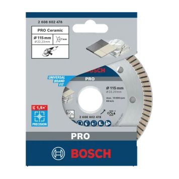 DIAMANTKAPSKIVA BOSCH Ø115X22,23MM