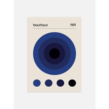 POSTER POSTERY BAUHAUS BLUE 50x70CM
