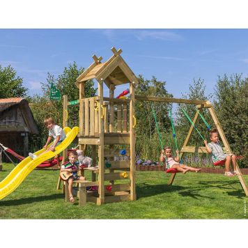 LEKTORN JUNGLE GYM TEEPEE GUNGMODUL & GUL RUTSCHKANA