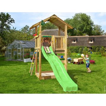 LEKTORN JUNGLE GYM SIERRA 2.1 MED GRÖN RUTSCHKANA