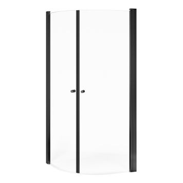 DUSCHHÖRNA GUSTAVSBERG ROUND 80X100CM MATT SVART