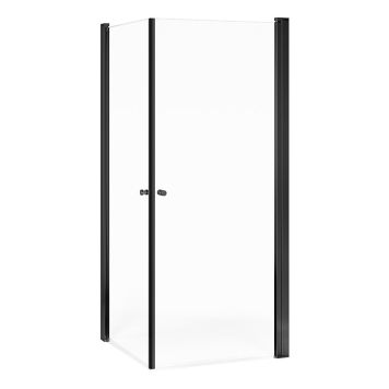 DUSCHHÖRNA GUSTAVSBERG ROUND 80X80CM MATT SVART