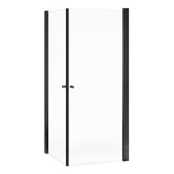 DUSCHHÖRNA GUSTAVSBERG SQUARE 80X90CM MATT SVART