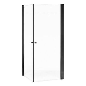 DUSCHHÖRNA GUSTAVSBERG SQUARE 90X100CM MATT SVART