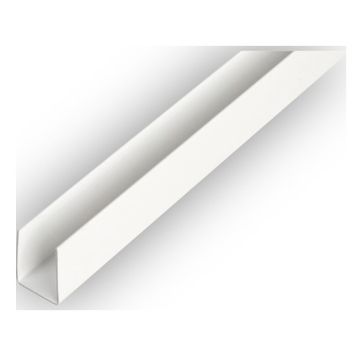 U-PROFIL GAH ALBERTS PVC 10X10X1000MM VIT