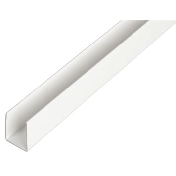 U-PROFIL GAH ALBERTS PVC VIT 1X10X18X1000MM