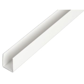 U-PROFIL GAH ALBERTS PVC VIT 1X10X18X2000MM