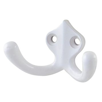 KLÄDKROK MILLERS 1708 2-KROKAR 77X45MM VIT