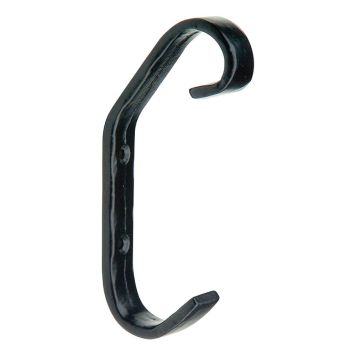 KLÄDKROK MILLERS SMIDE 2-KROKAR 110MM SVART