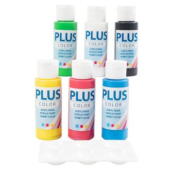 HOBBYFÄRG CREATIV COMPANY BLANDADE FÄRGER 60ML 6ST               