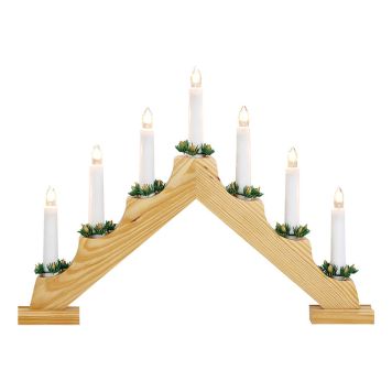 ADVENTSLJUSSTAKE MARKSLÖJD OLA 7L NATUR                               