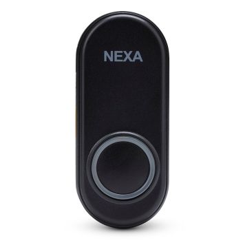 DÖRRKLOCKA NEXA MED TRYCKKNAPP SVART