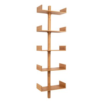 VÄGGHYLLA HOUSE NORDIC DELILAH BAMBU 25X50X180CM NATUR