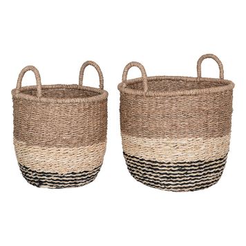 FÖRVARINGSKORG HOUSE NORDIC LEILANI 2-PACK NATUR